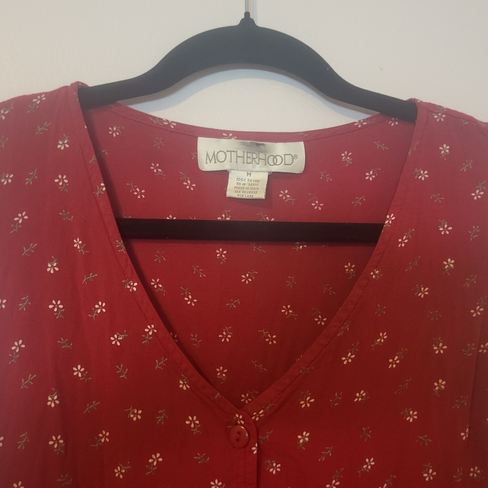 Motherhood Maternity Red Asymmetrical Dress